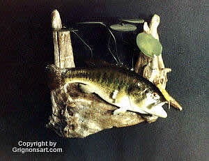 Bass Taxidermy by Reimond Grignon